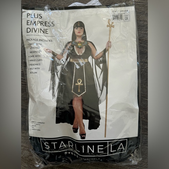 Empress Divine Egyptian Goddess Halloween Costume Plus size 2X Dress - Picture 2 of 3